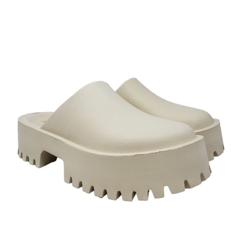 Jeffrey Campbell Biggie 2 Lug Sole Platform Clogs Sz 8